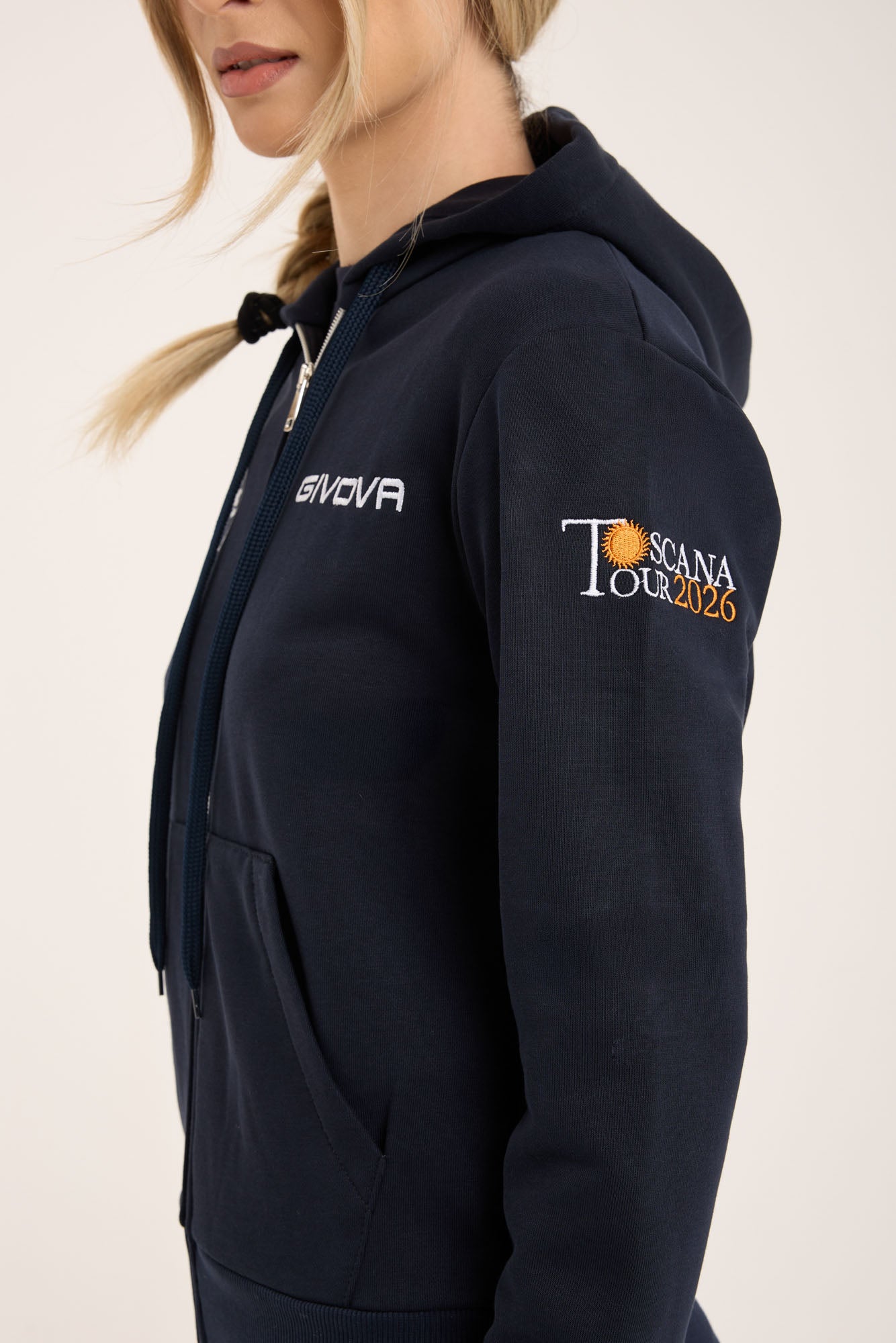Felpa Donna Zip Hoodie ICT Toscana Tour 2026 – Edizione Limitata