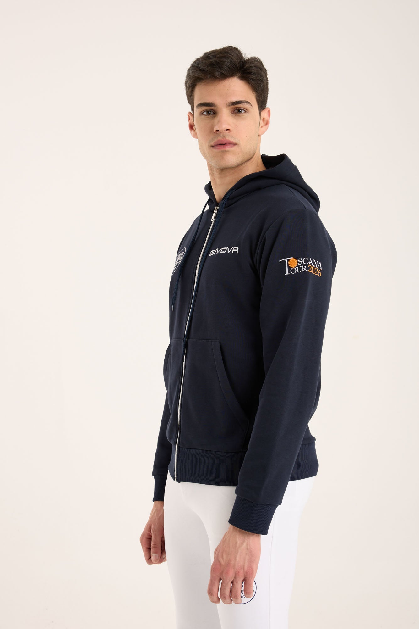 Felpa Uomo Zip Hoodie ICT Toscana Tour 2026 – Edizione Limitata