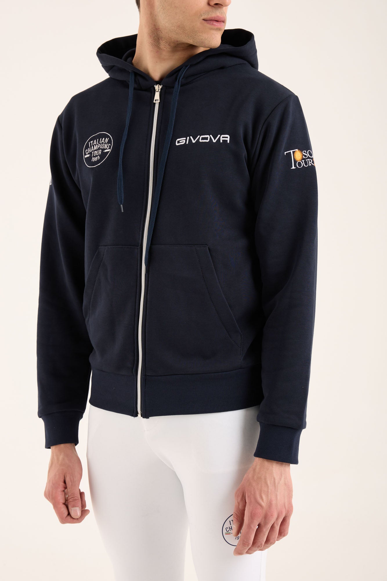 Felpa Uomo Zip Hoodie ICT Toscana Tour 2026 – Edizione Limitata